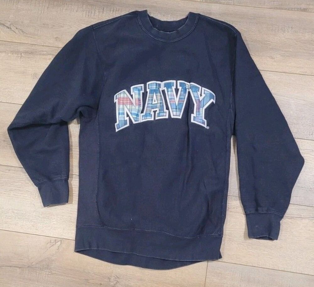 Vintage US Navy Midshipmen Crewneck Sweatshirt Womens Size Small MV Sport Pro